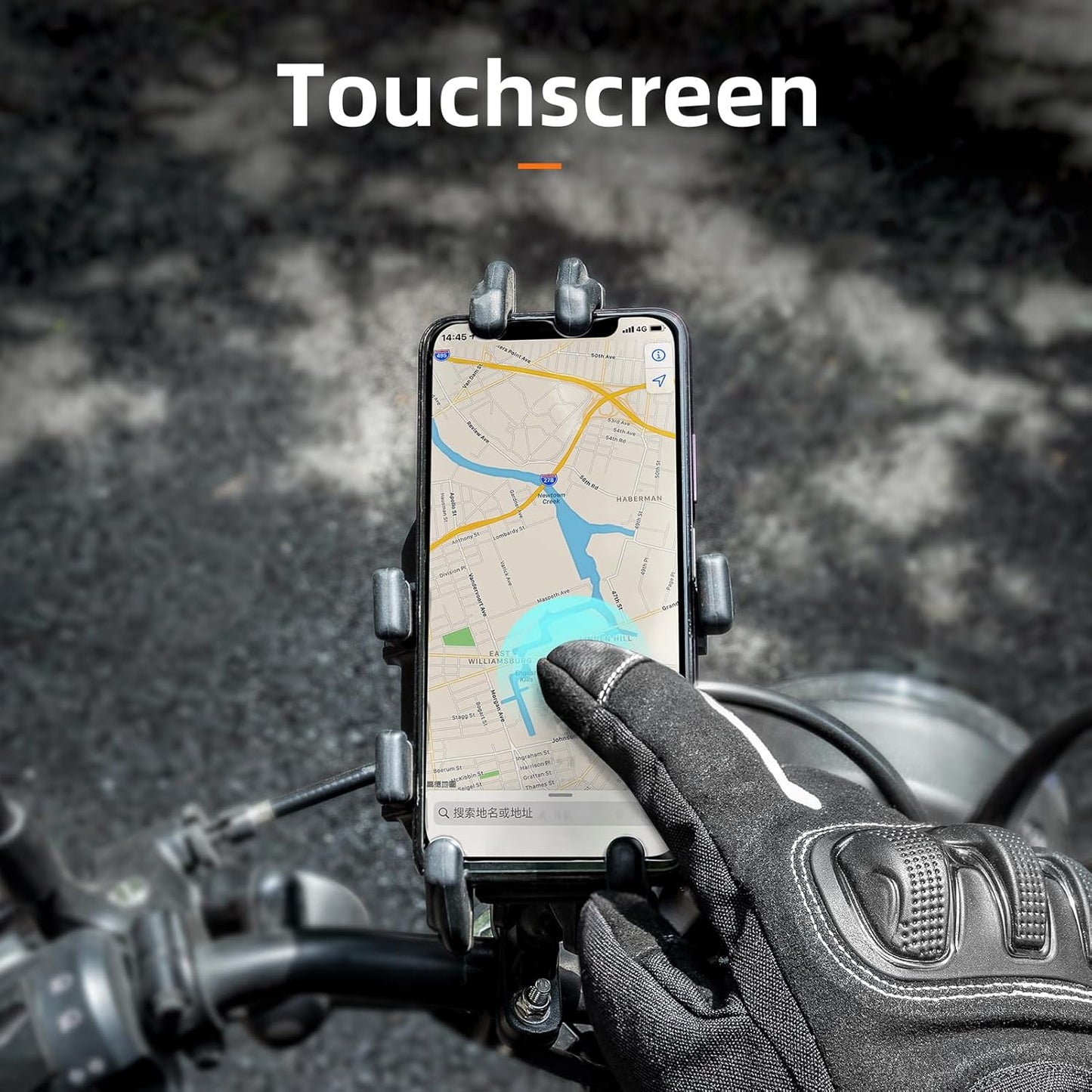 Motorcycle Gloves, Winter Motorcycle Gloves with Touchscreen, Thermal Windproof Gloves for Motorcycle, ATV, Snowmobile